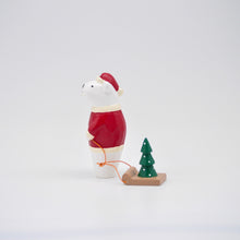 画像をギャラリービューアに読み込む, クリスマスシロクマサンタ - ツリー