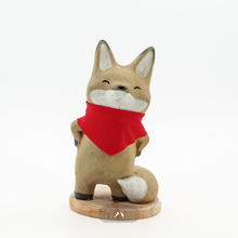 画像をギャラリービューアに読み込む, 立ちキツネ (茶)