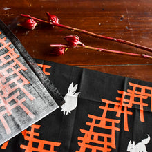 画像をギャラリービューアに読み込む, 手拭い - お稲荷さん -