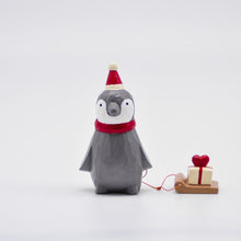 画像をギャラリービューアに読み込む, クリスマスペンギンサンタ - ハートプレゼント