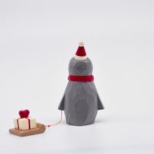 画像をギャラリービューアに読み込む, クリスマスペンギンサンタ - ハートプレゼント