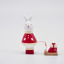 画像をギャラリービューアに読み込む, クリスマスウサギサンタ - ブーツプレゼント