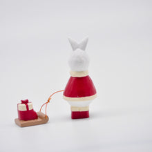 画像をギャラリービューアに読み込む, クリスマスウサギサンタ - ブーツプレゼント