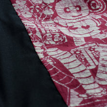 画像をギャラリービューアに読み込む, ガウチョパンツ - 駄菓子屋 -(臈纈染め)・赤 - size L