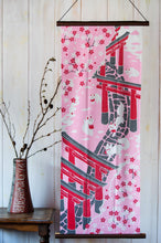 画像をギャラリービューアに読み込む, 手拭い - 花見きつね -