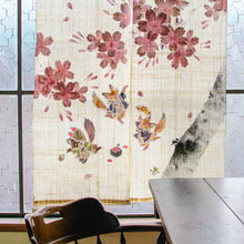 画像をギャラリービューアに読み込む, のれん 狐と狸のお花見