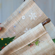 画像をギャラリービューアに読み込む, タペストリー 狐のクリスマス