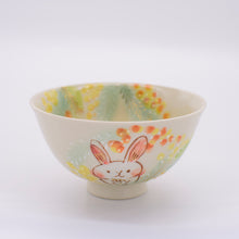 画像をギャラリービューアに読み込む, 飯碗 - ミモザと可愛い動物 -