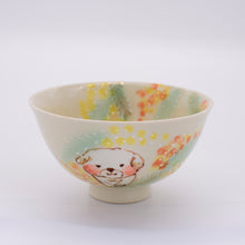 画像をギャラリービューアに読み込む, 飯碗 - ミモザと可愛い動物 -