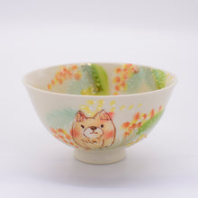 画像をギャラリービューアに読み込む, 飯碗 - ミモザと可愛い動物 -
