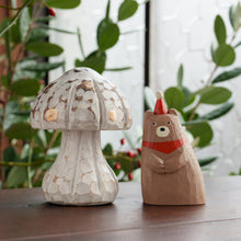 画像をギャラリービューアに読み込む, 木製きのこ