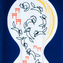 画像をギャラリービューアに読み込む, 手拭い - めぐり狐 -紺色