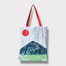 画像をギャラリービューアに読み込む, トートバッグ - 手拭い 狐の嫁入り -