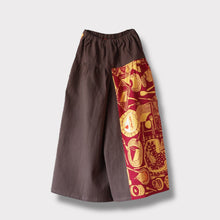 画像をギャラリービューアに読み込む, ガウチョパンツ - 真夜中のチェリーパイ・赤 - size L