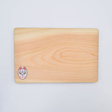 画像をギャラリービューアに読み込む, 木製プレート皿 - 狐面 -