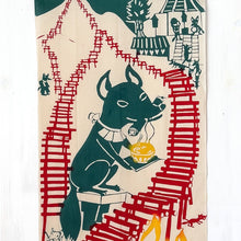 画像をギャラリービューアに読み込む, 手拭い - いなり道 - 緑赤黄(WEB SHOP限定)