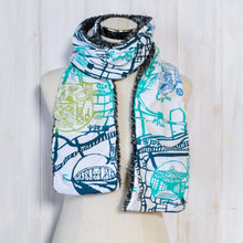 画像をギャラリービューアに読み込む, マフラー 「伏見水地図」