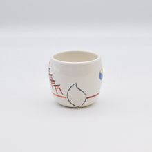 画像をギャラリービューアに読み込む, 胴〆湯呑み - 白狐(宝珠)