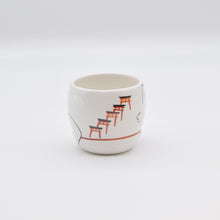 画像をギャラリービューアに読み込む, 胴〆湯呑み - 白狐(鍵)