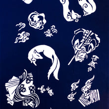 画像をギャラリービューアに読み込む, 手拭い - 妖怪づくし -