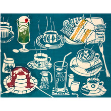 画像をギャラリービューアに読み込む, 手拭い - 喫茶店 -