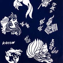 画像をギャラリービューアに読み込む, 手拭い - 妖怪づくし -