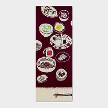 画像をギャラリービューアに読み込む, 手拭い - 漬物皿図 -