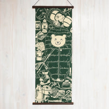 画像をギャラリービューアに読み込む, 手拭い - くま出没 -