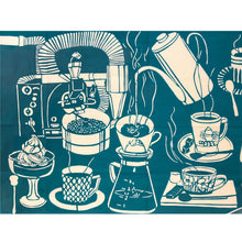 画像をギャラリービューアに読み込む, 手拭い - 喫茶店 -