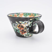 画像をギャラリービューアに読み込む, .マグカップ 黒 - (小鳥)
