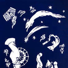 画像をギャラリービューアに読み込む, 手拭い - 妖怪づくし -