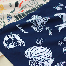 画像をギャラリービューアに読み込む, 手拭い - 妖怪づくし -