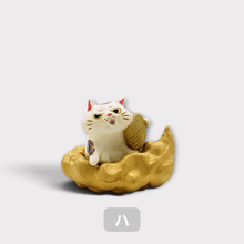 画像をギャラリービューアに読み込む, 爆速　金運招き猫（三毛猫）
