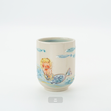 画像をギャラリービューアに読み込む, 湯呑み - 花と人魚

