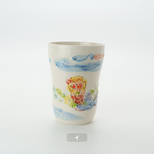画像をギャラリービューアに読み込む, フリーカップ - 花と人魚
