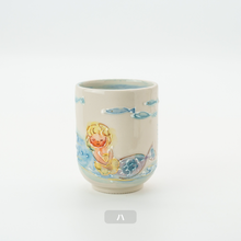 画像をギャラリービューアに読み込む, 湯呑み - 花と人魚
