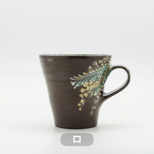 画像をギャラリービューアに読み込む, マグカップ - ミモザ - 黒
