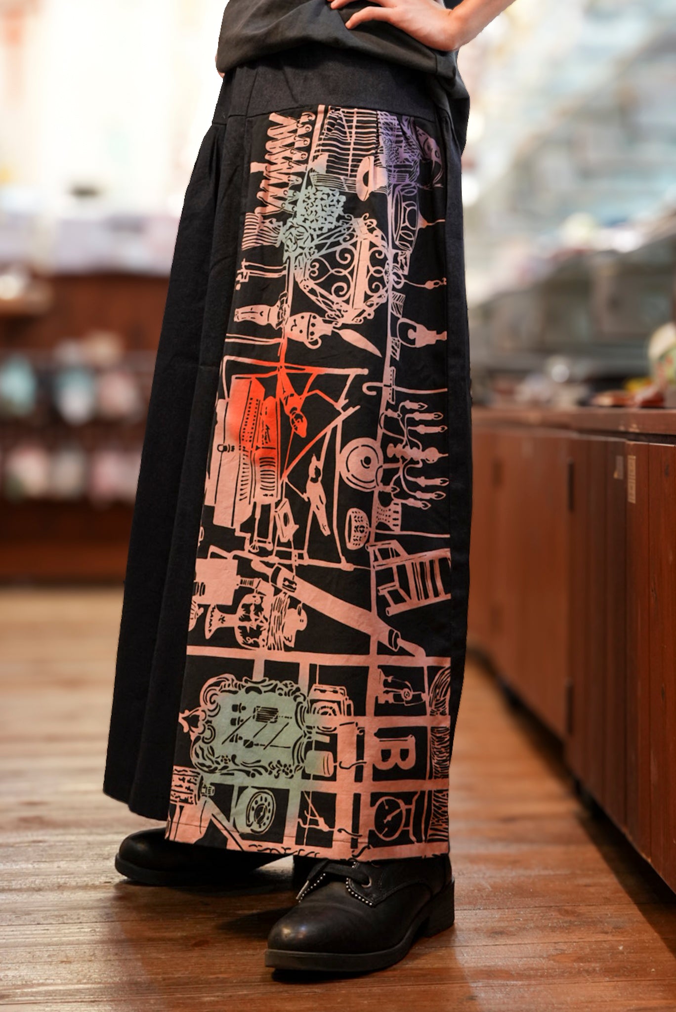 ガウチョパンツ - 骨董屋・紫 - size L – GALLERY KACCO