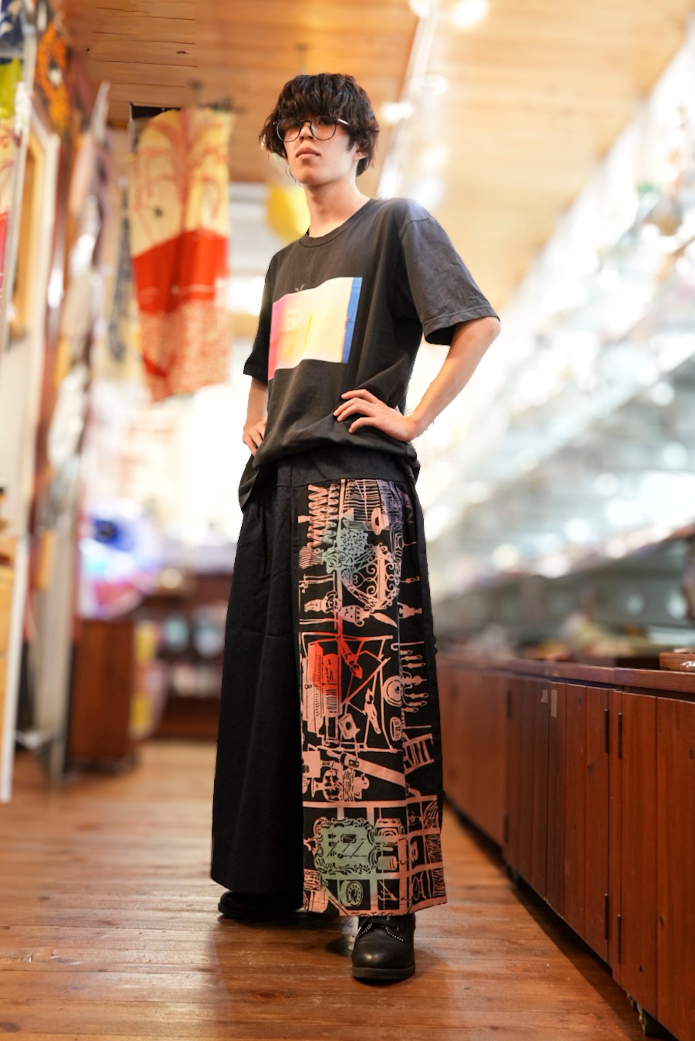 ガウチョパンツ - 骨董屋・紫 - size L – GALLERY KACCO