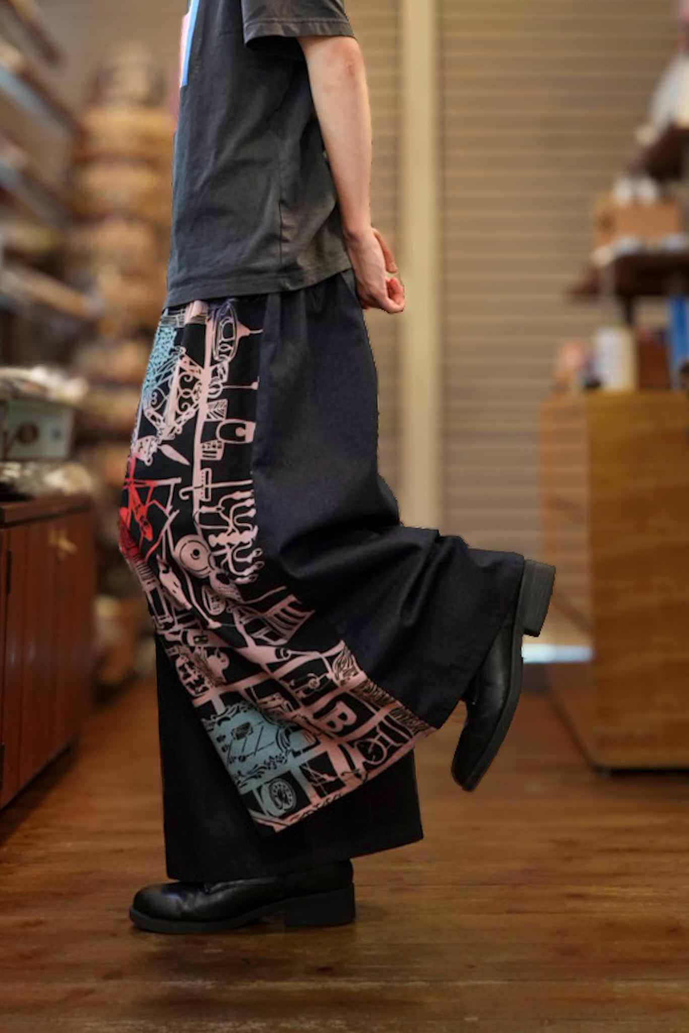 ガウチョパンツ - 骨董屋・紫 - size L – GALLERY KACCO