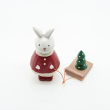 画像をギャラリービューアに読み込む, クリスマスウサギサンタ – ツリー
