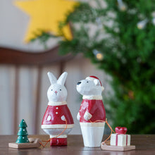 画像をギャラリービューアに読み込む, クリスマスウサギサンタ – ツリー
