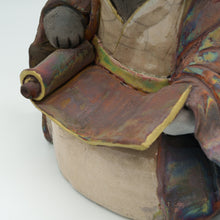 画像をギャラリービューアに読み込む, 黒陶虹彩着物狐 開運祈願
