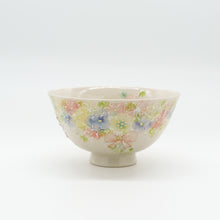 画像をギャラリービューアに読み込む, 花咲くネコのほっこり茶わん
