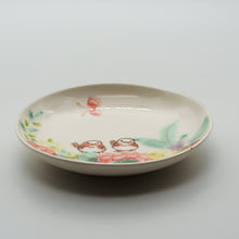 画像をギャラリービューアに読み込む, 花とシマエナガの小皿
