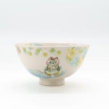画像をギャラリービューアに読み込む, ウサギとフクロウのほっこり茶わん
