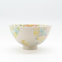 画像をギャラリービューアに読み込む, ウサギとフクロウのほっこり茶わん
