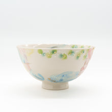 画像をギャラリービューアに読み込む, ウサギとフクロウのほっこり茶わん
