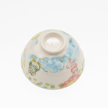 画像をギャラリービューアに読み込む, ウサギとフクロウのほっこり茶わん
