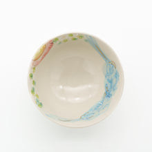 画像をギャラリービューアに読み込む, ウサギとフクロウのほっこり茶わん
